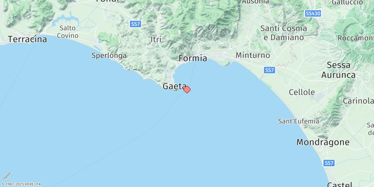 Map of Gaeta