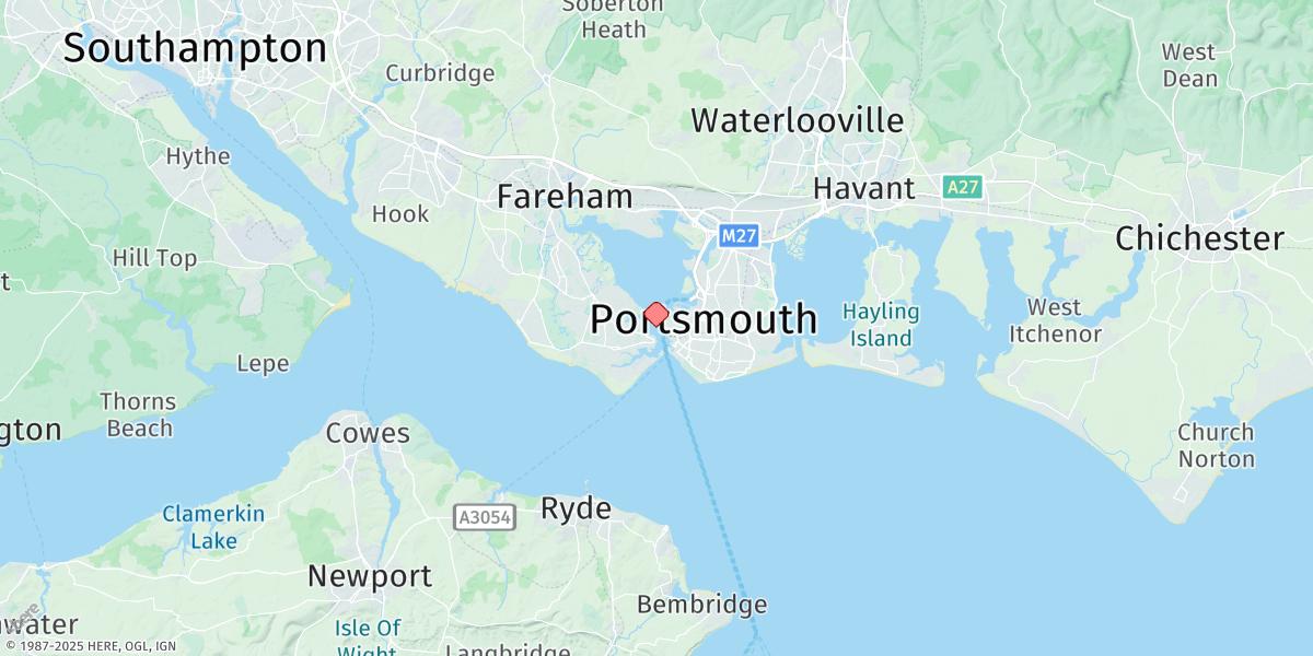 Map of Portsmouth