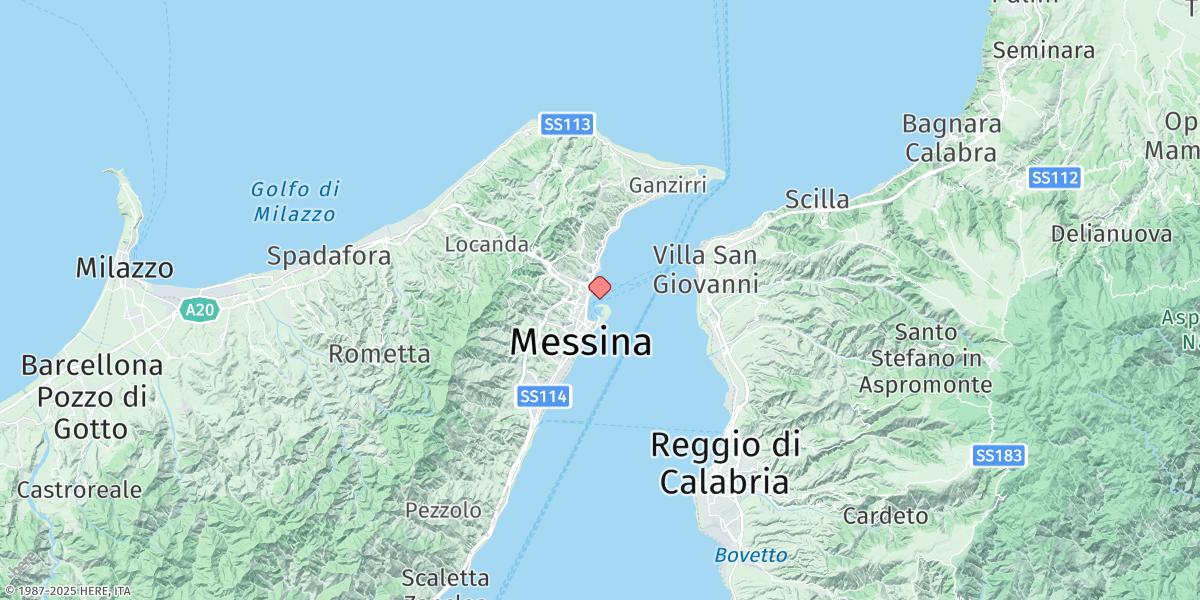 Map of Messina