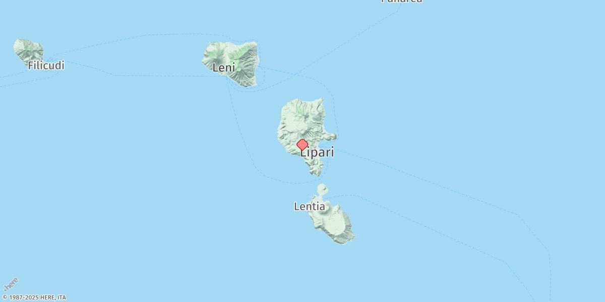 Map of Lipari