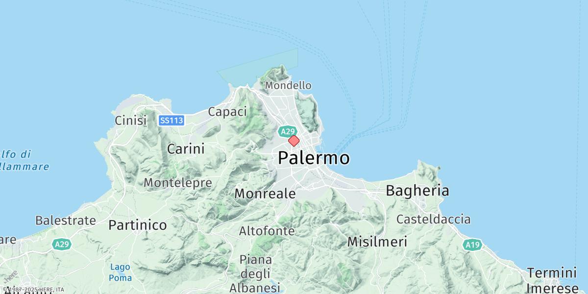 Map of Palermo