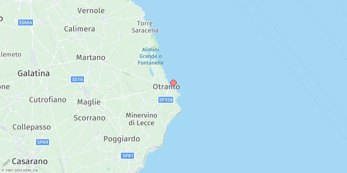 Map of Otranto