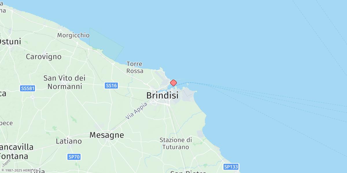 Map of Brindisi