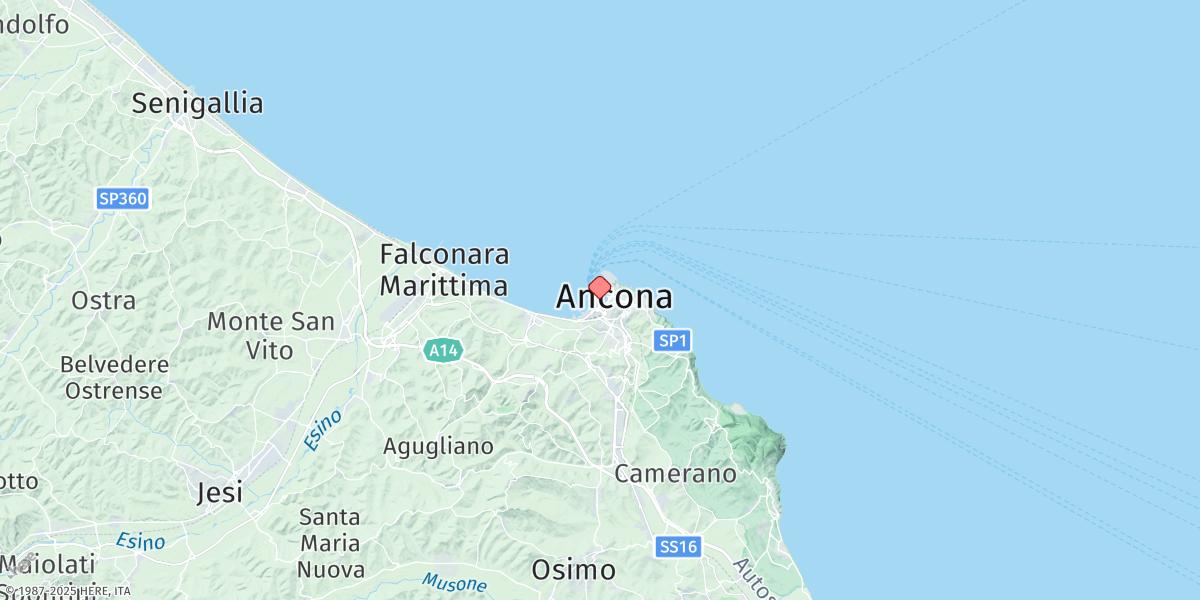 Map of Ancona