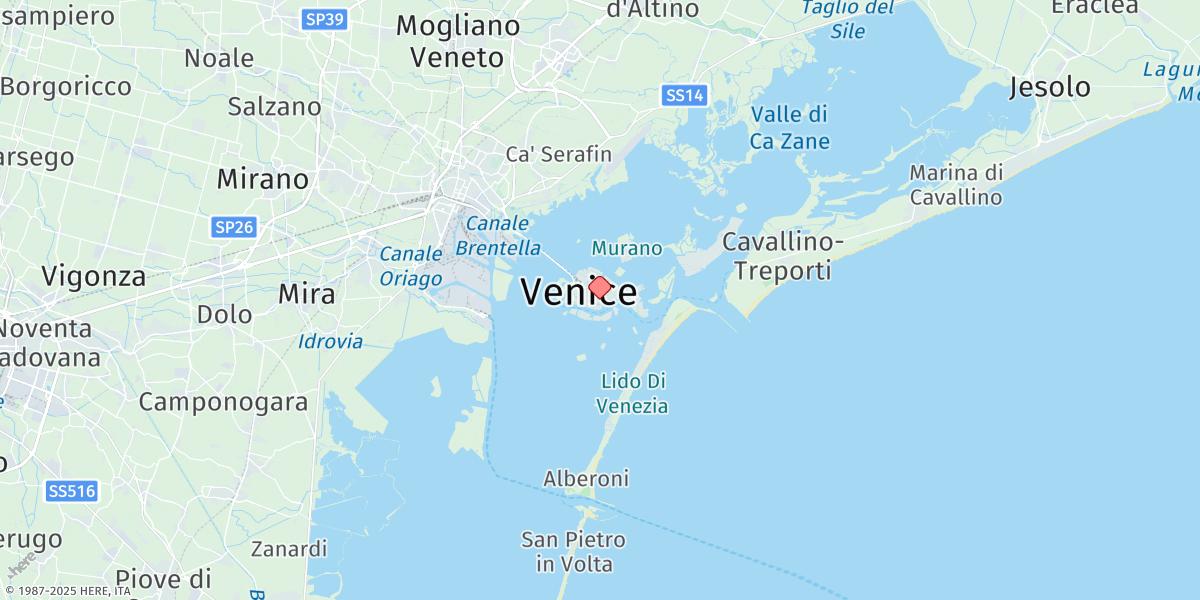 Map of Venezia (Venice)