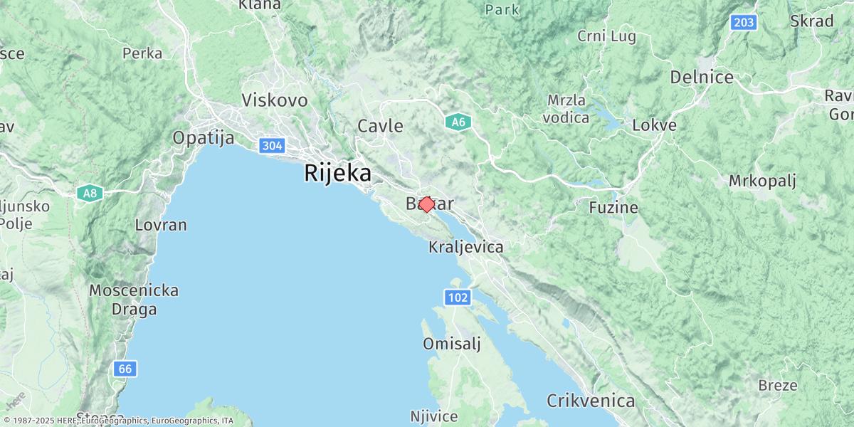Map of Bakar