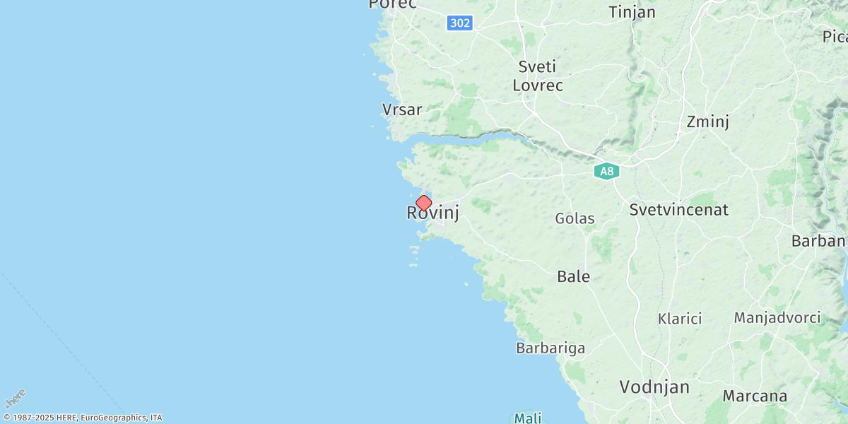 Map of Rovinj