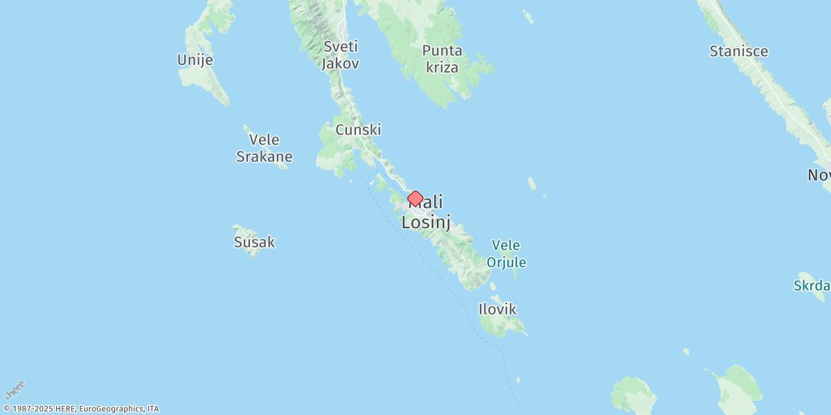 Map of Mali Losinj