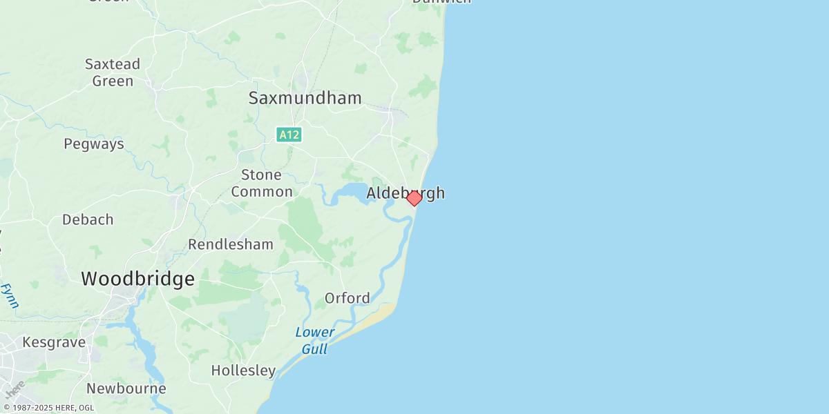 Map of Aldeburgh