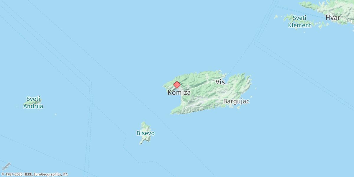 Map of Komiza
