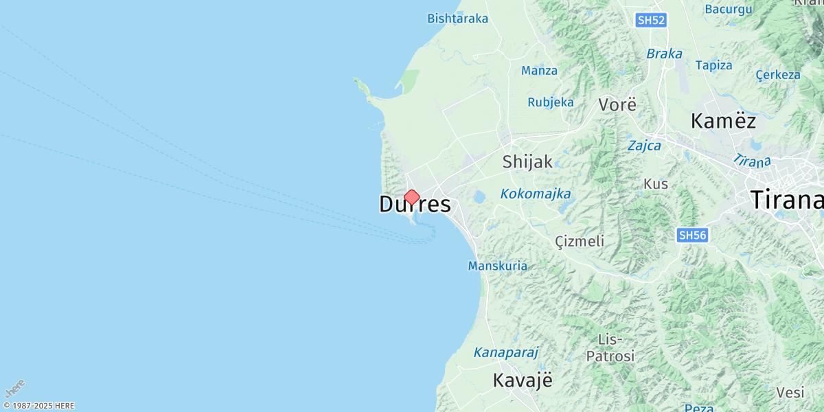 Map of Durres