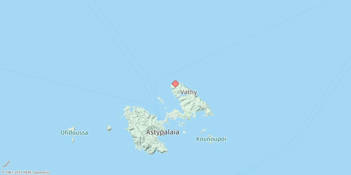 Map of Nisos Astipalaia