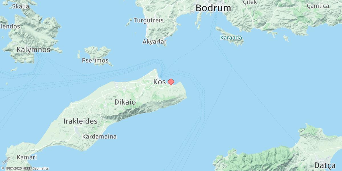 Map of Nisos Kos
