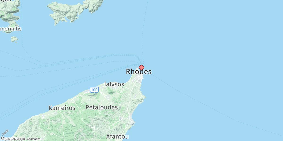 Map of Rodos