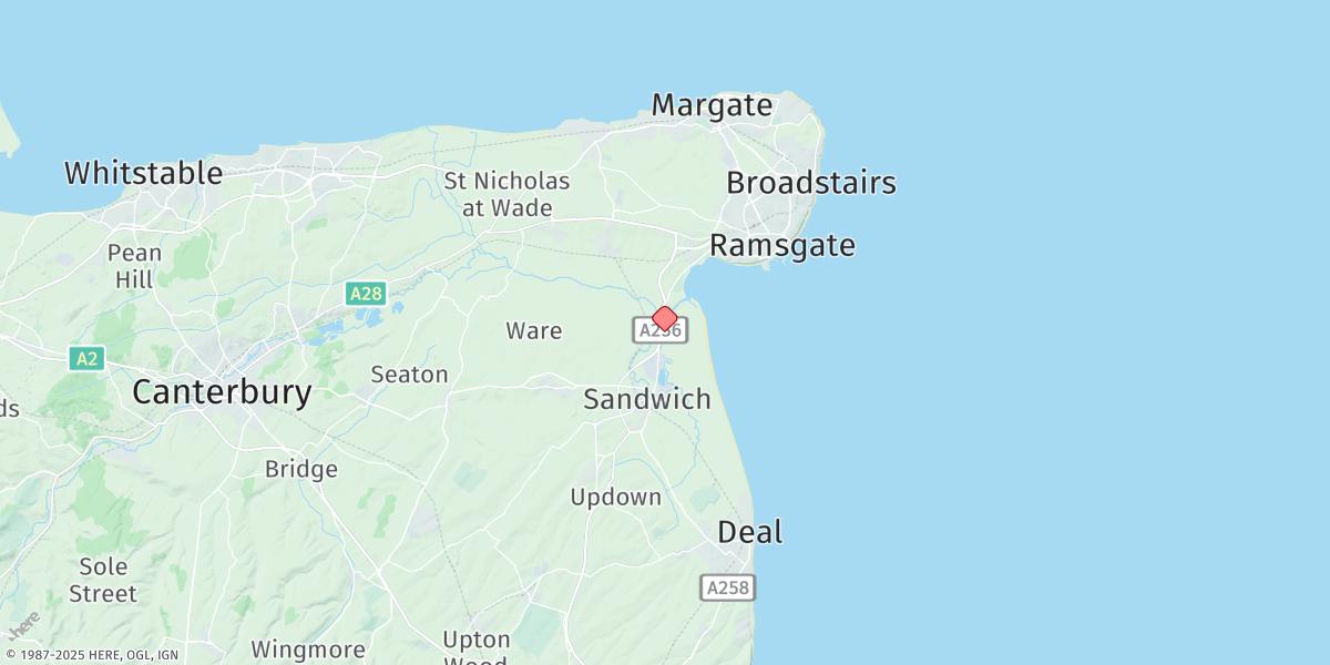 Map of Richborough