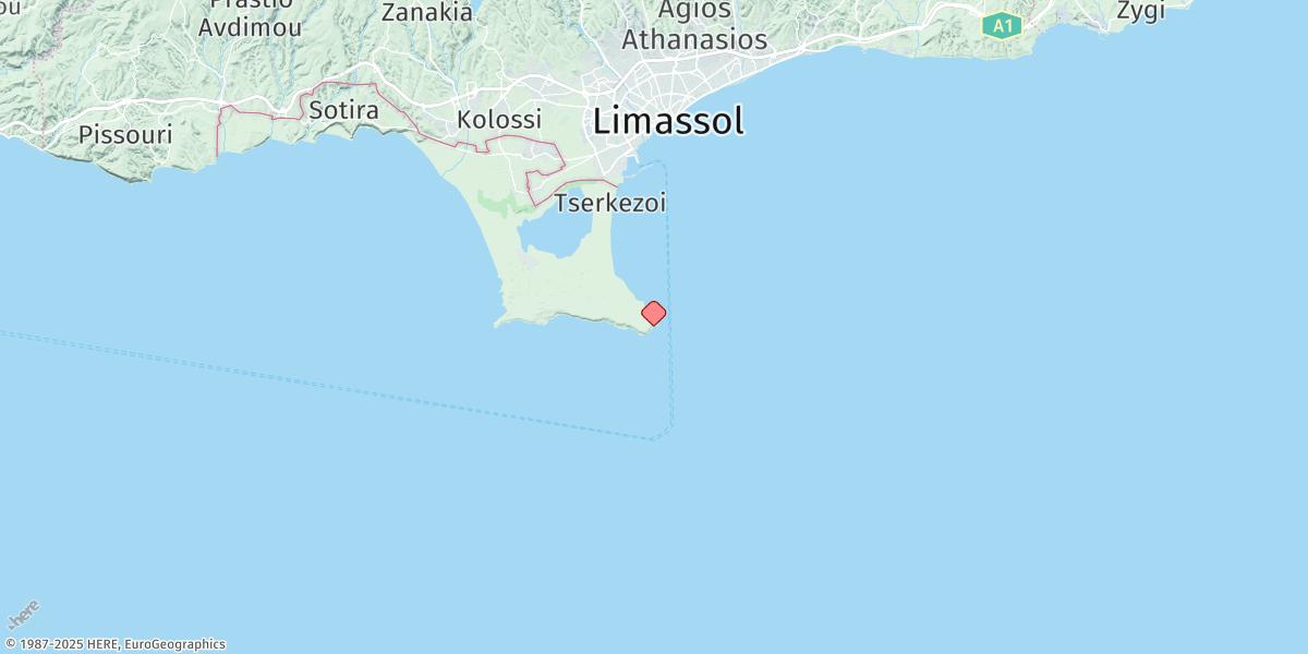 Map of Akrotiri