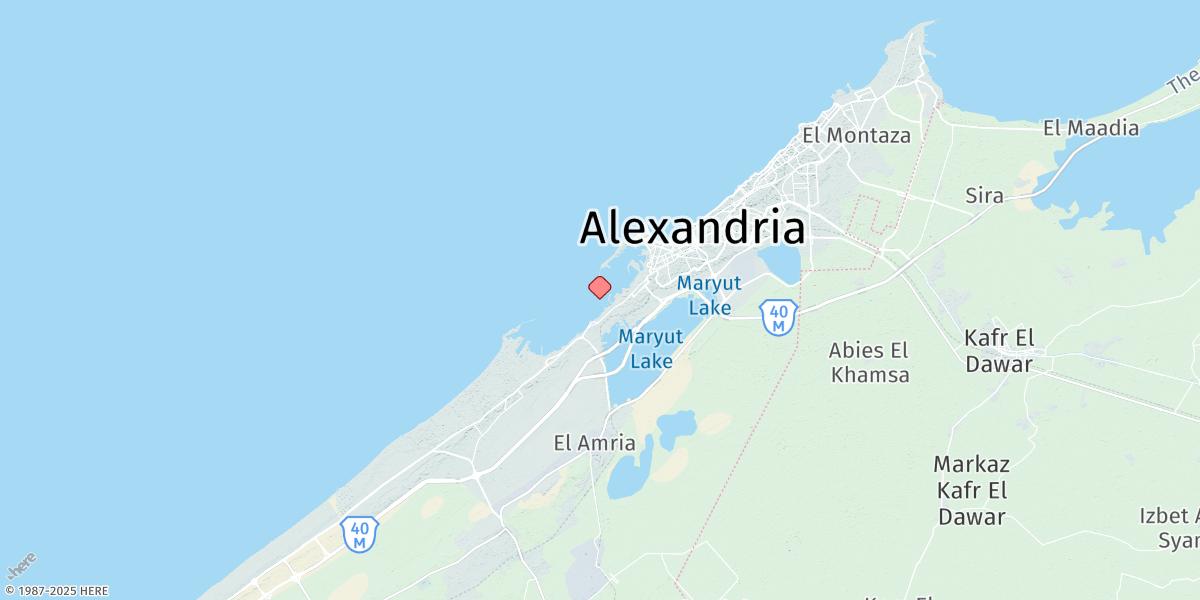 Map of Al Iskandariyah (Alexandria)