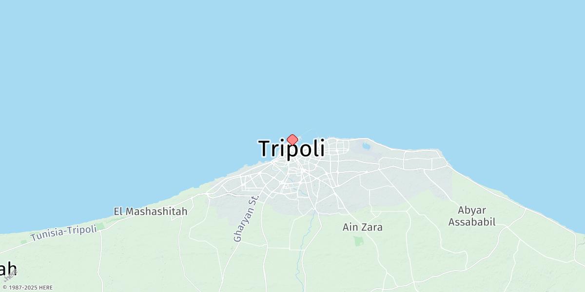 Map of Tarabulus (Tripoli)