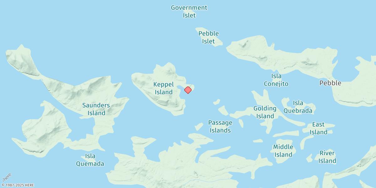 Map of Keppel Sound