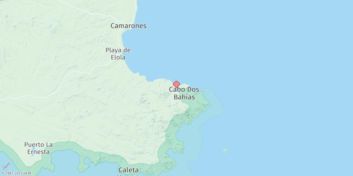 Map of Caleta Carolina