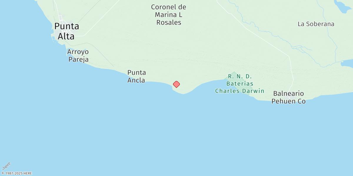 Map of Punta Tejada