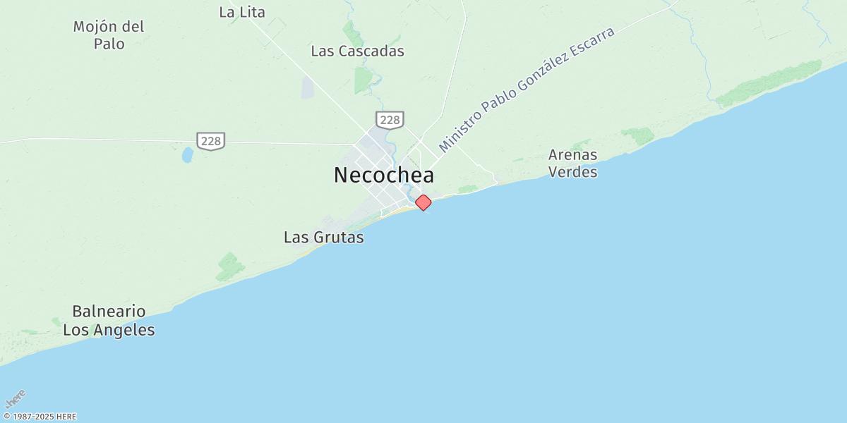 Map of Quequen