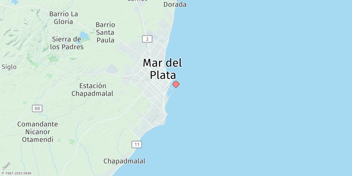 Map of Mar Del Plata