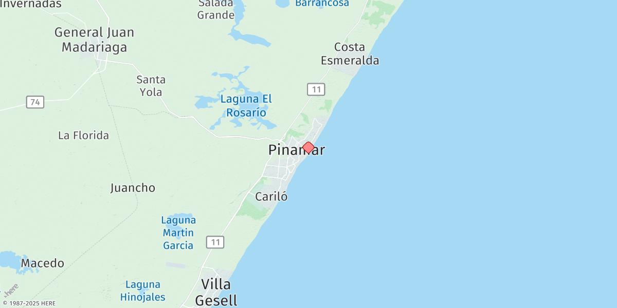Map of Pinamar