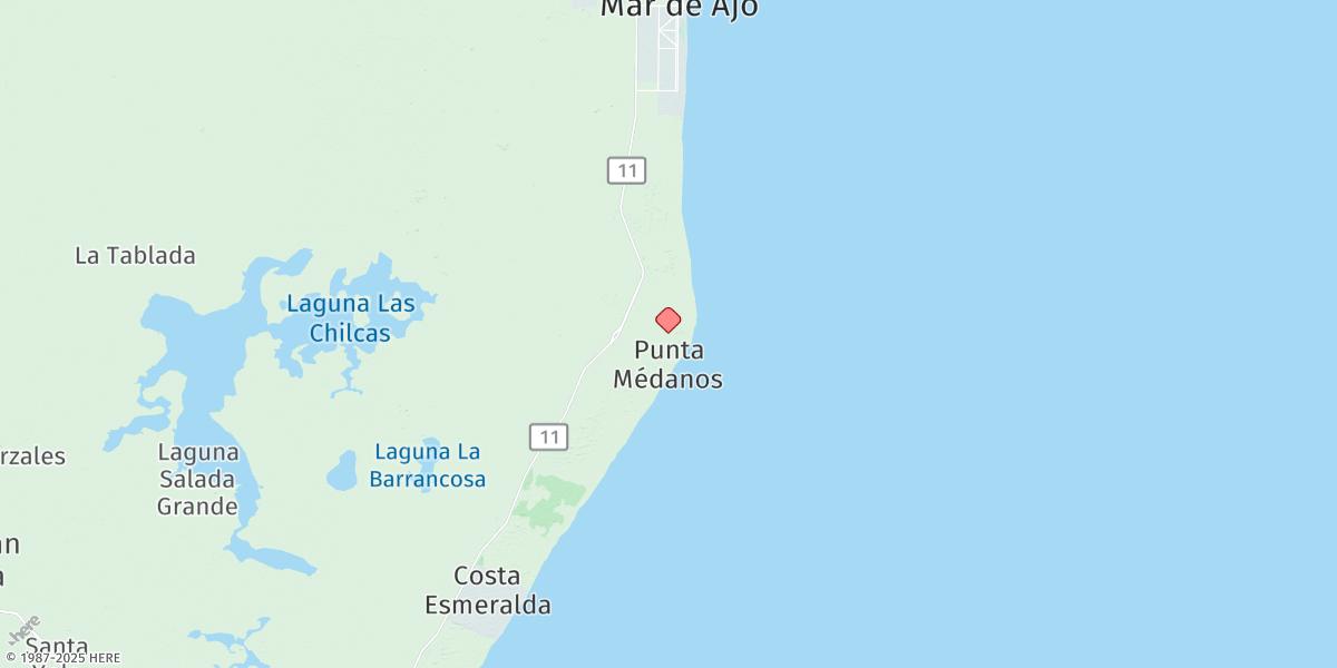 Map of Punta Medanos