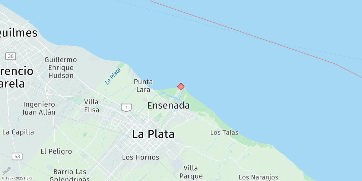 Map of Puerto La Plata