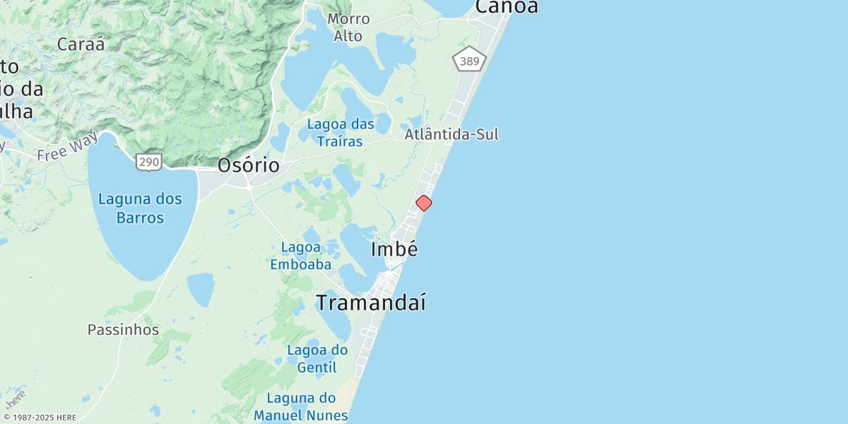 Map of Tramandai