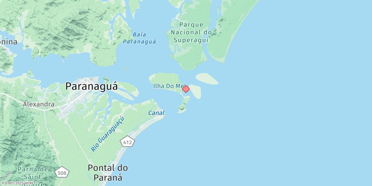 Map of Barra De Paranagua (Canal Sueste)