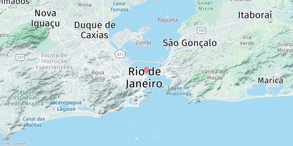 Map of Rio De Janeiro