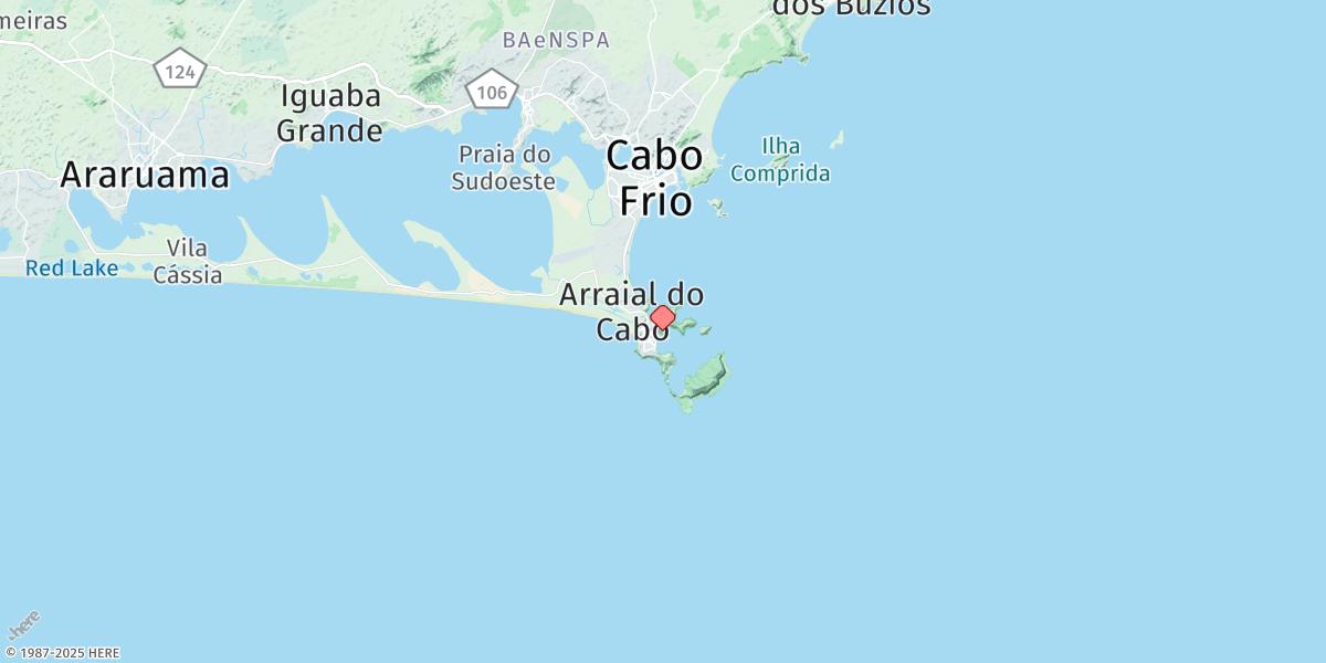 Map of Cabo Frio