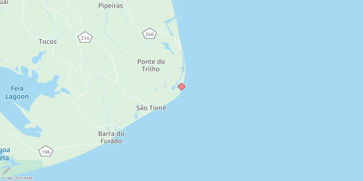 Map of Cabo De Sao Tome