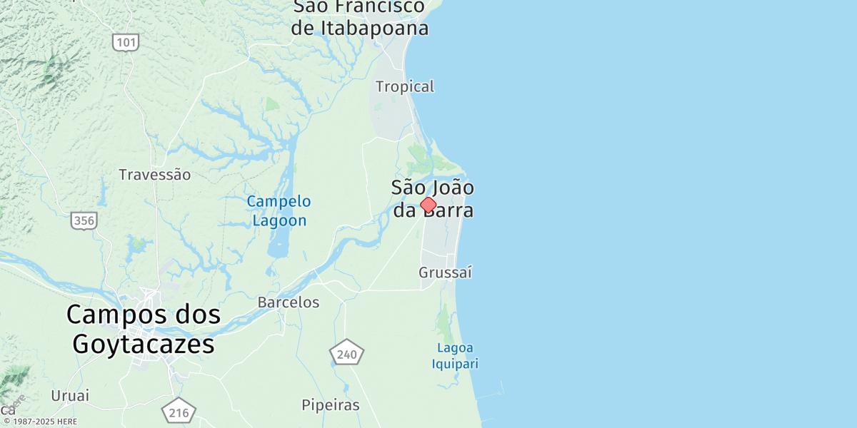 Map of Atafona