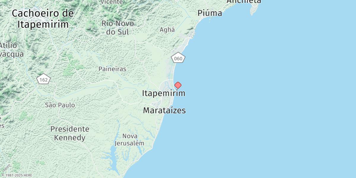 Map of Itapemirim