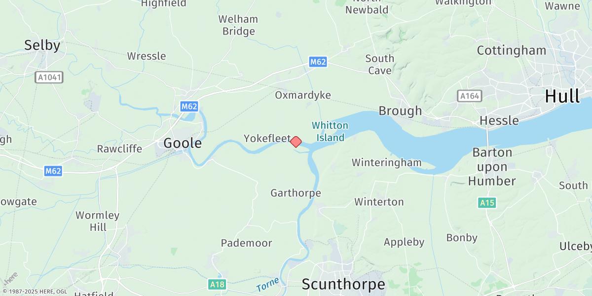 Map of Blacktoft