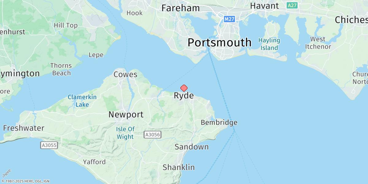 Map of Ryde