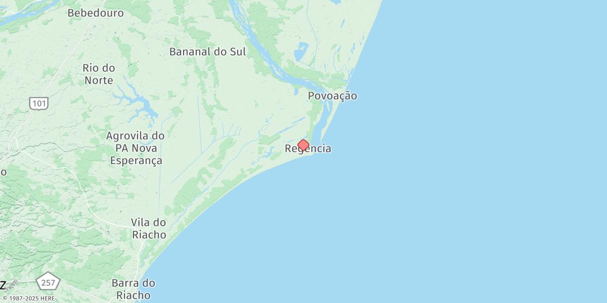 Map of Regencia