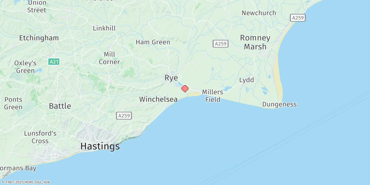 Map of Rye (Harbour)