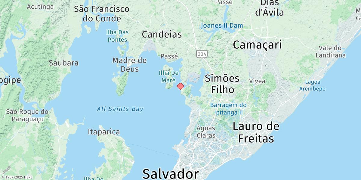 Map of Porto De Aratu