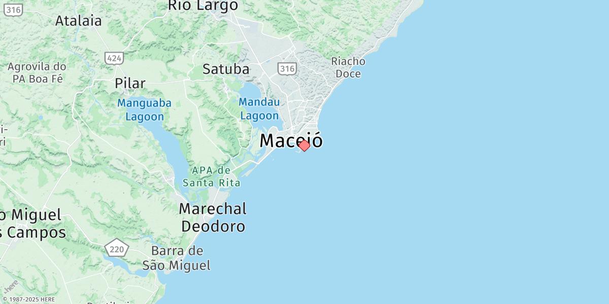 Map of Maceio