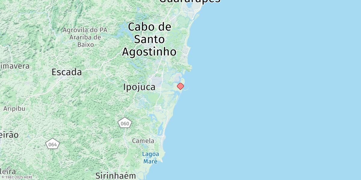 Map of Porto De Suape
