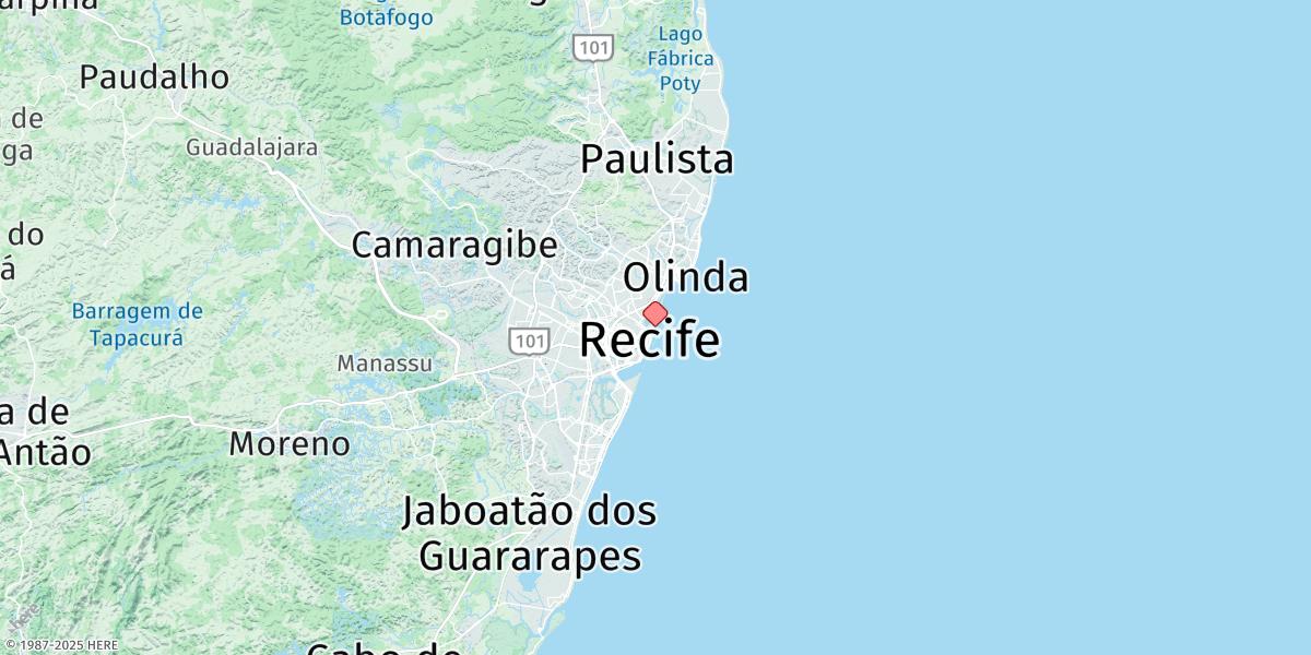 Map of Recife