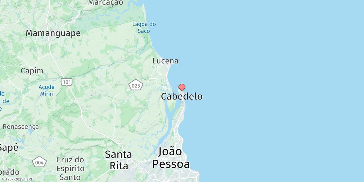 Map of Cabedelo