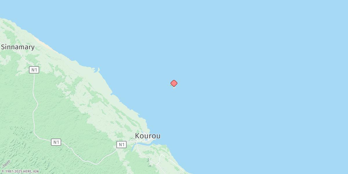 Map of Iles Du Salut