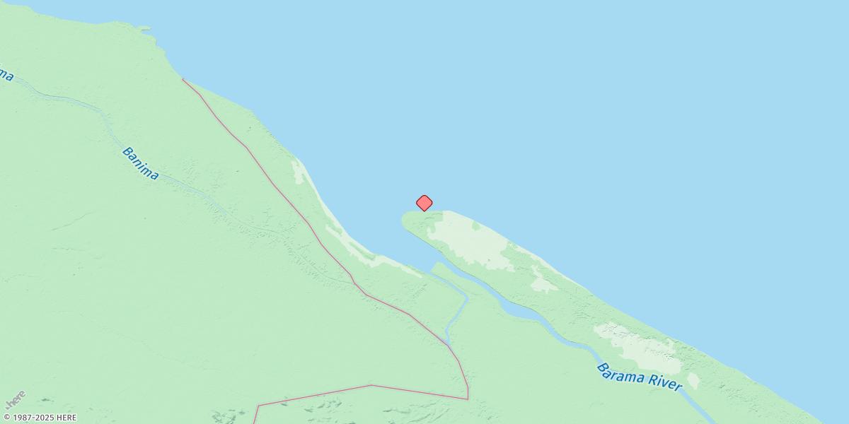 Map of Punta Waini