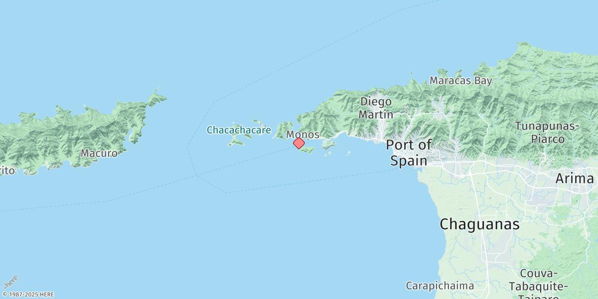 Map of Gaspar Grande