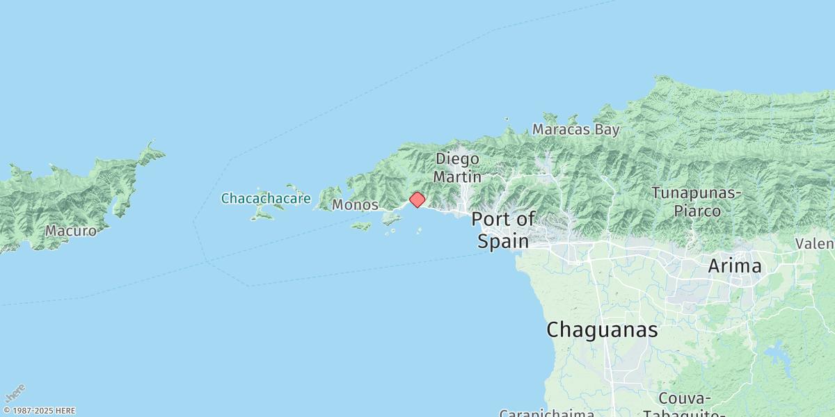 Map of Carenage Bay